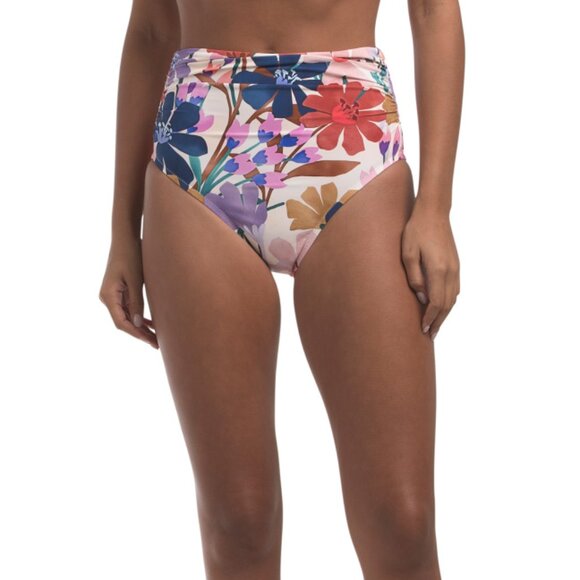 PROFILE BY GOTTEX multi Shirred High Waist Swimsuit Bottoms - Picture 1 of 2